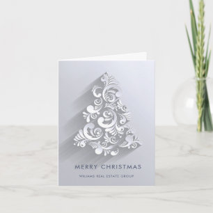 3D Ornament Christmas Tree Corporate Greeting Holiday Card