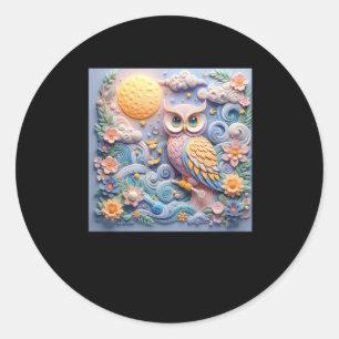 3d Owl #12 Sticker