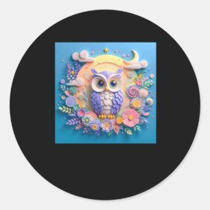3d Owl #2 Sticker 