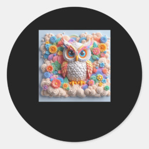 3d Owl #4 Sticker