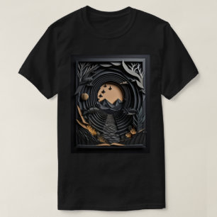 3D Paper Art Design T-shirt