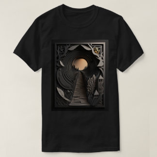 3D Paper Art Design T-shirt