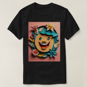 3D Paper Art Design T-shirt 