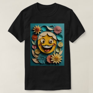 3D Paper Art Design T-shirt 