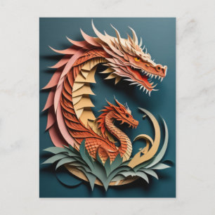 3D Paper Art Design T-shirt Postcard