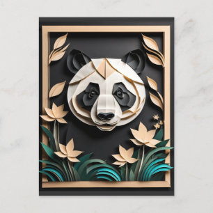 3D Paper Art Dolphin Design T-shirt  Postcard