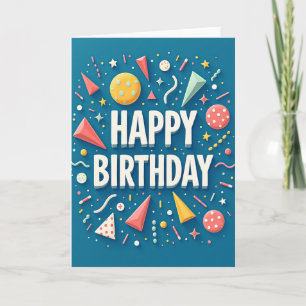 3D Party Birthday Card