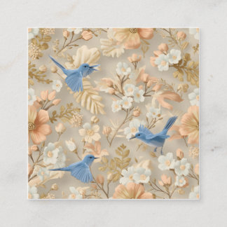 3D Pastel Aviary: Business Cards