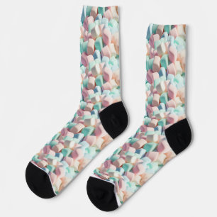3D Pastel Marshmallows – Colorful Soft Sweets Socks