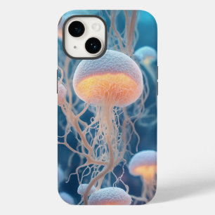 "3D Pastel White Human Cells with Root-Like Case-Mate iPhone 14 Case