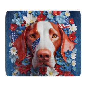 3D Patriotic Vizsla  Cutting Board