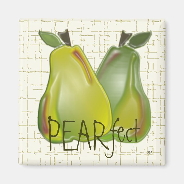 3D Pears (WC) Magnet (Front)