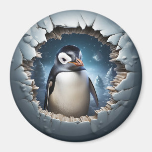 3D Penguin Escape Magnet