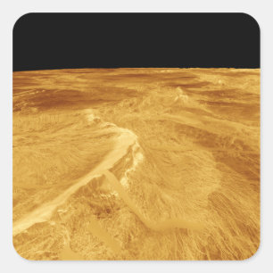 3D Perspective View of Latona Vorona Square Sticker