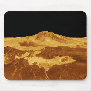 3D Perspective View of Maat Mons on Venus Mouse Pad