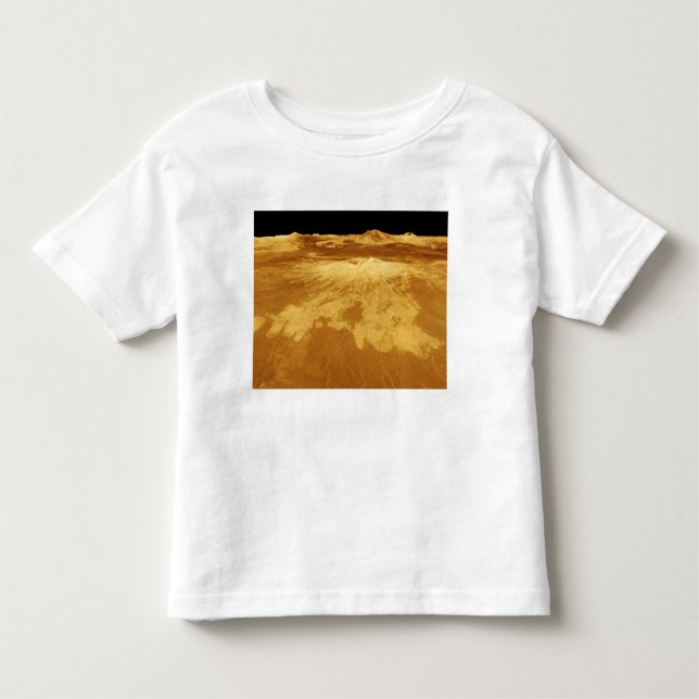 3D Perspective View of Sapas Mons on Venus Toddler T-Shirt (Front)
