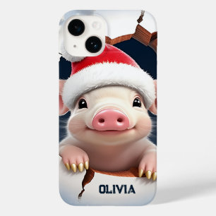 3D Piglet Christmas  Case-Mate iPhone 14 Case