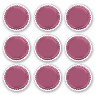 3D Pink Foil Seal Starburst Excellence Award Medal