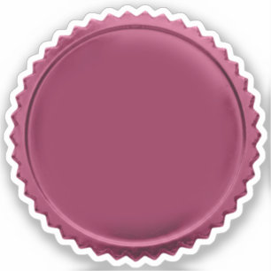 3D Pink Foil Seal Starburst Excellence Award Medal