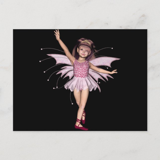 3D Pink Pixie 1 Postcard (Front)