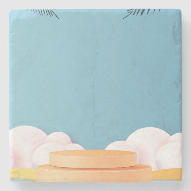 3d podium stone coaster (Front)