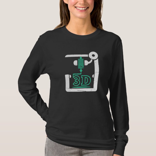 3d Printer Cnc G Code 3d Printer T-Shirt (Front)