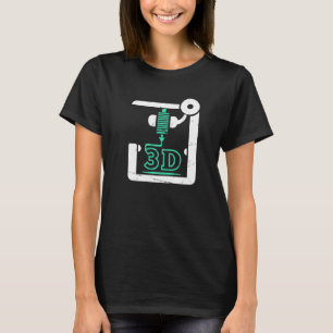 3d Printer Cnc G Code 3d Printer T-Shirt