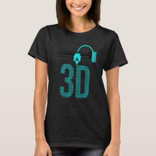 3D Printer For Men Women 3D Printing T-Shirt
