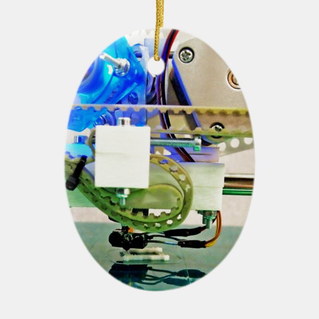 3D Printing; Additive Manufacturing; cool Ceramic Ornament (Front)