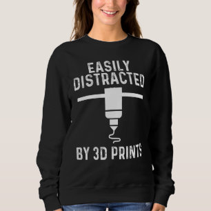 3d Printing Designs Men Women 3d Printer Enthusias Sweatshirt