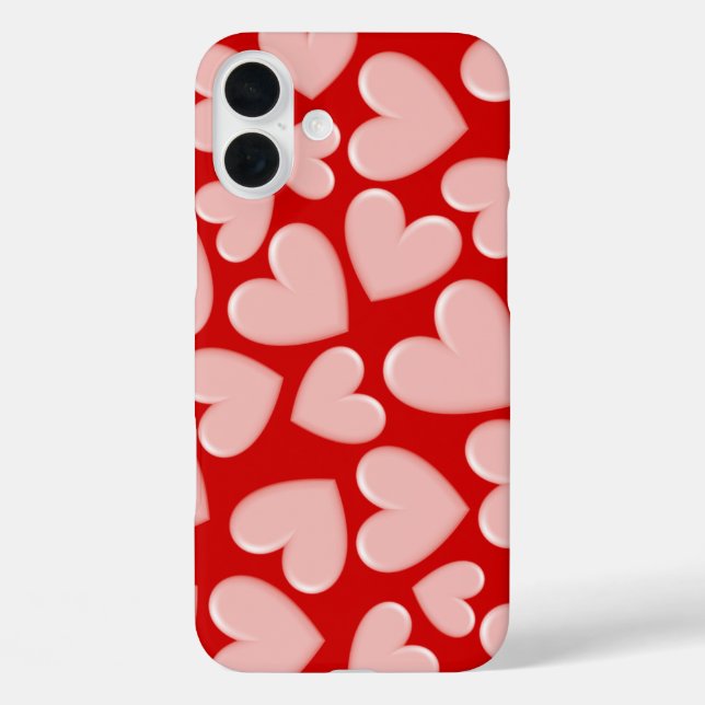 3D Puffy Hearts Case-Mate iPhone Case (Back)