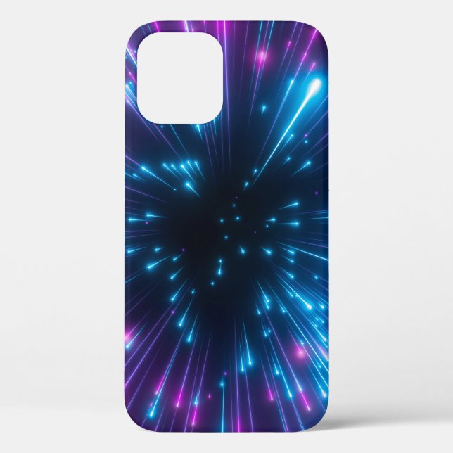 3d, purple fireworks, big bang, galaxy, abstract c Case-Mate iPhone case (Back)