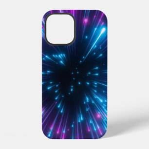 3d, purple fireworks, big bang, galaxy, abstract c iPhone 12 case