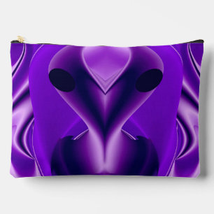 3D Purple Rainbow Dreams , Alien Accessory Pouch