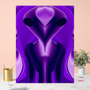 3D Purple Rainbow Dreams , Alien Acrylic Sign