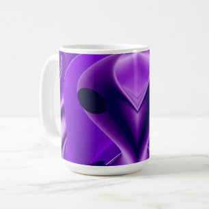 3D Purple Rainbow Dreams , Alien Coffee Mug