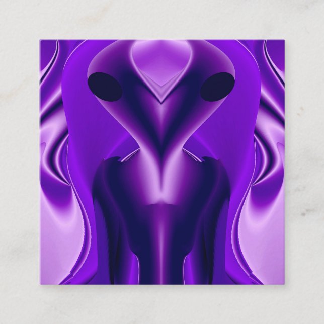 3D Purple Rainbow Dreams , Alien Enclosure Card (Front)