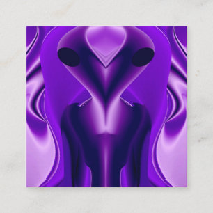 3D Purple Rainbow Dreams , Alien Enclosure Card