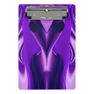 3D Purple Rainbow Dreams , Alien Mini Clipboard