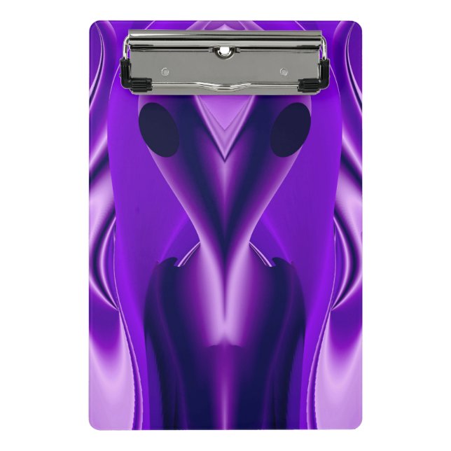 3D Purple Rainbow Dreams , Alien Mini Clipboard (Front)