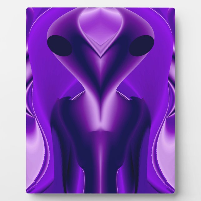 3D Purple Rainbow Dreams , Alien Plaque (Front)