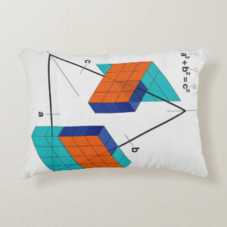 3D Pythagorean Theorem Math Pillow