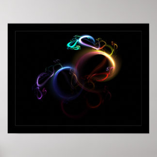 3D Rainbow Poster