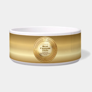 3D Realistic Gold Medal Custom Editable Award