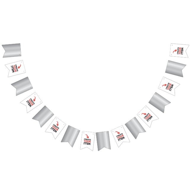 3D Realistic Silver Medal Custom Editable Award Bunting (All)