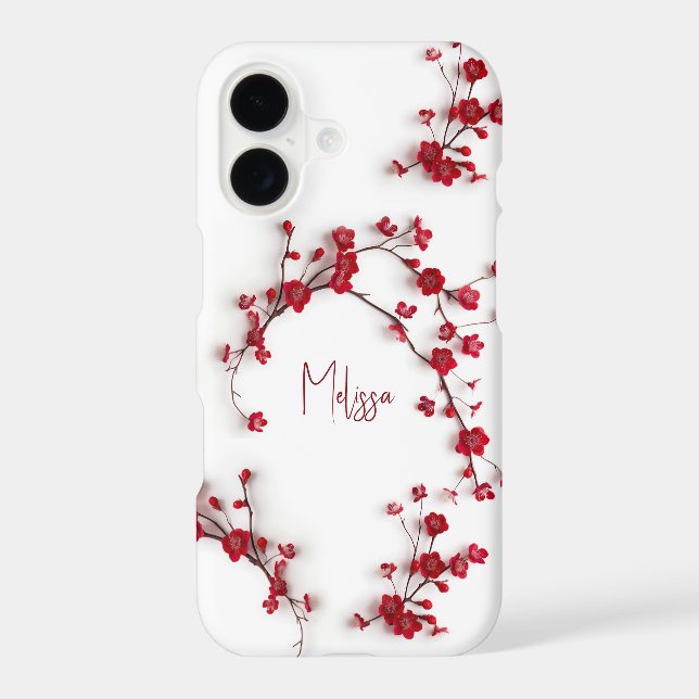 3D Red Cherry blossom (Back)