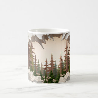 3D Redwood Forest Coffee Mug