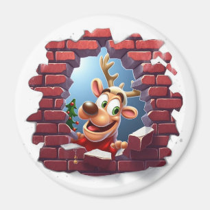 3D Reindeer  Magnet