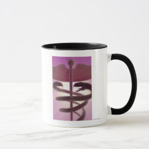 3d rendered medical caduceus mug