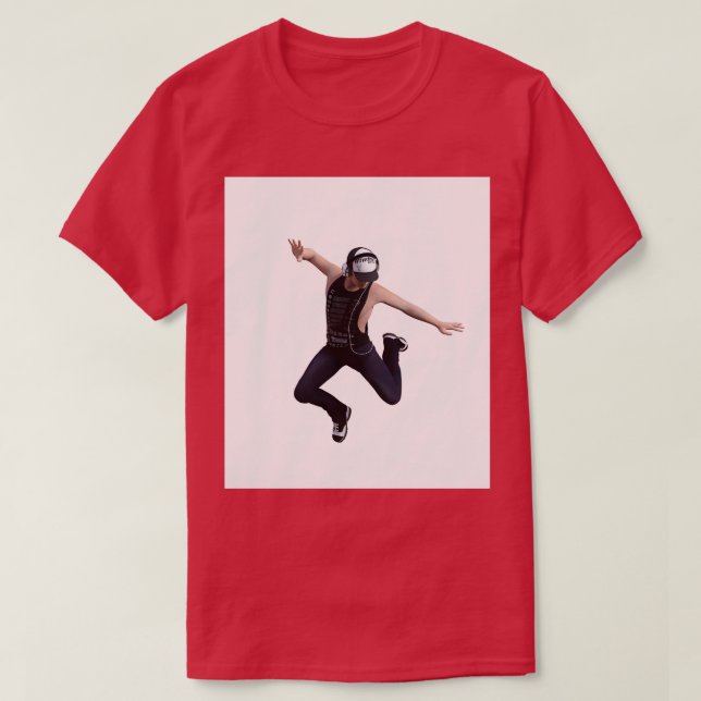 3d rendering of a Hip hop dancer jumping isolated  T-Shirt (Design Front)